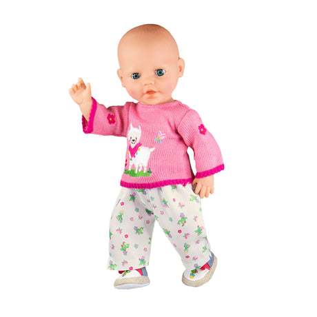 Sweter dla lalki Heless ze spodniami z alpaki, 35-45 cm