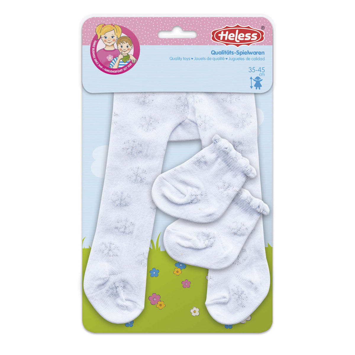 HELLESS DLODY -Milot ze skarpetami -płatki śniegu, 35-45 cm