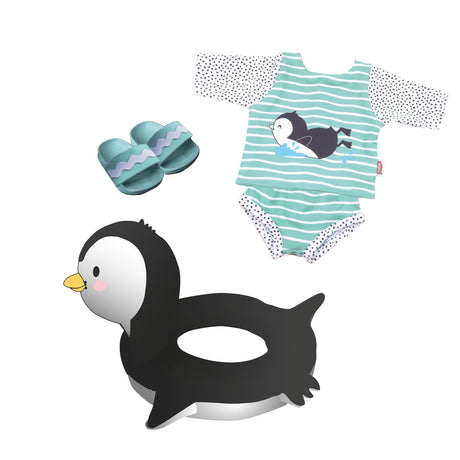 Zestaw pływania lalki Heless Pinguin, 35-45 cm
