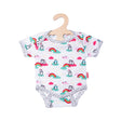Heless body dla lalki w pingwiny kropki 28-35 cm bawełna biała