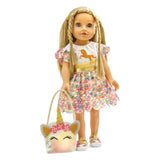 Heless pu-glitarz einhorn złoty, wielkość 35-45cm