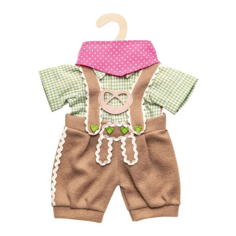 Heless Doll's Clothing Lederhosen z koszulą i szalikiem, 35-45 cm