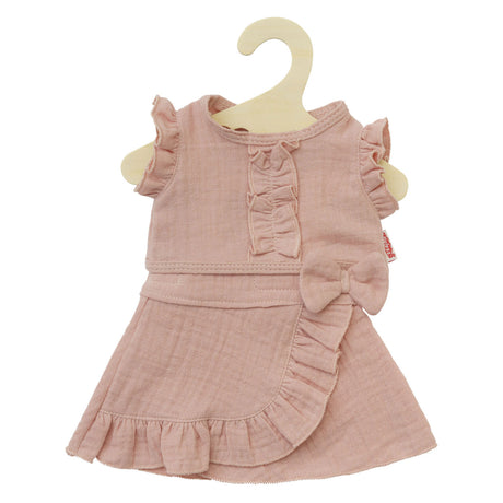 Spódnica kopertowa dla lalek Heless w kolorze różowym z górą 35-45 cm