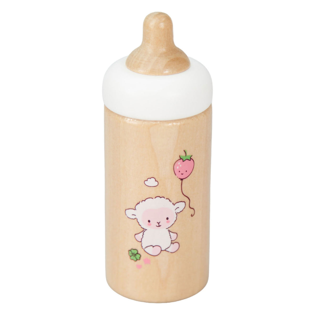 Heless houten fles voor poppen schaapjes