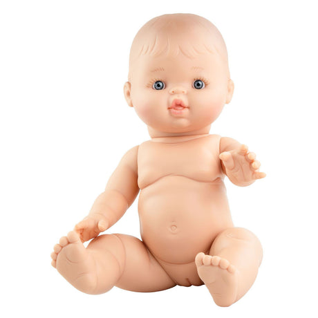 Lalka niemowlęca Heless dla dziewczynki z dzianinowym romperem - 34 cm