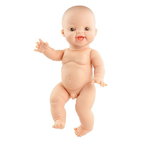 Lalka niemowlęca Heless dla chłopców w sztruksowym stroju - 34 cm
