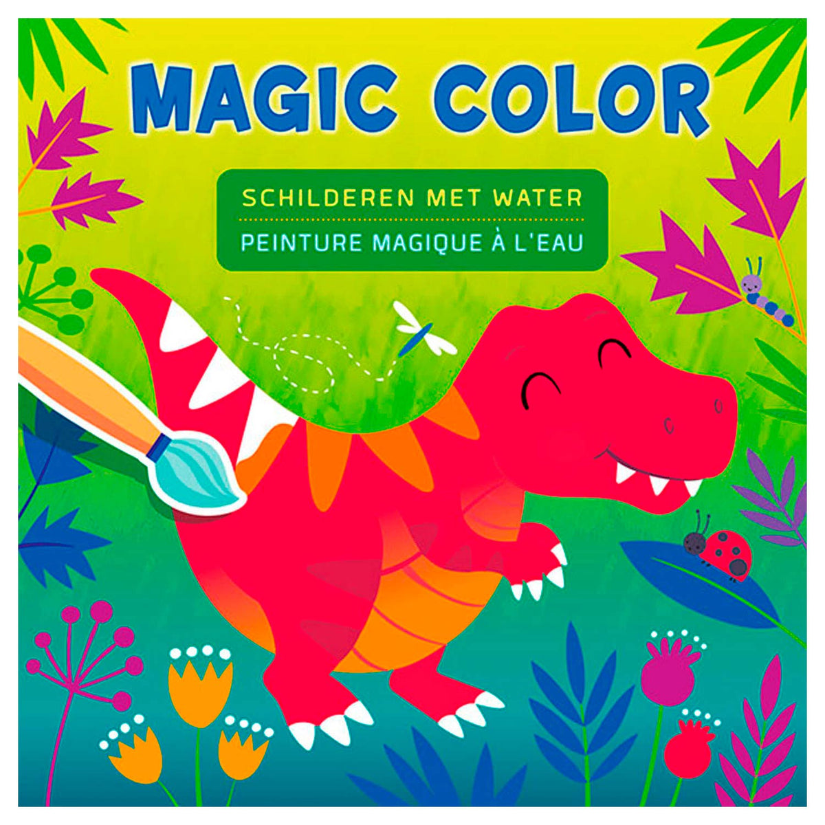 Malowanie dinozaurów deltami w magicznym kolorze wodą