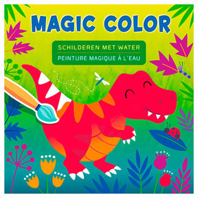 Malowanie dinozaurów deltami w magicznym kolorze wodą