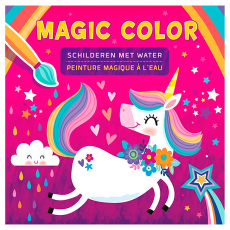 Malowanie jednorożca w magicznym kolorze Deltas wodą