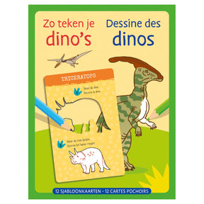 Karty szablonów delt jak rysować dinozaury