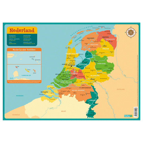 Kolejka edukacyjna Delty - mapa Holandii