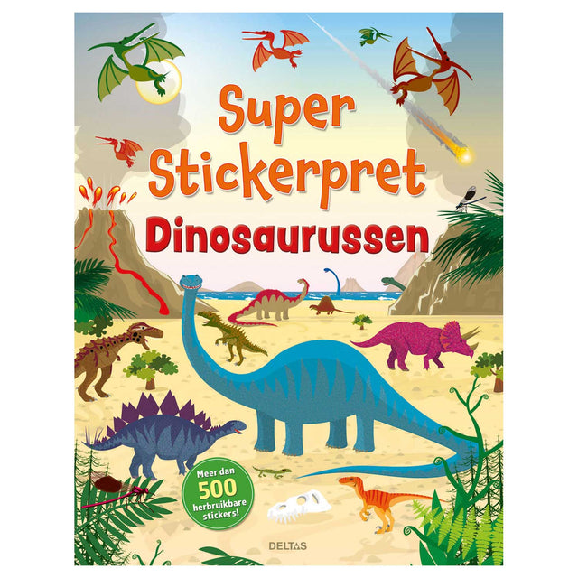 Super naklejka Delta - dinozaury