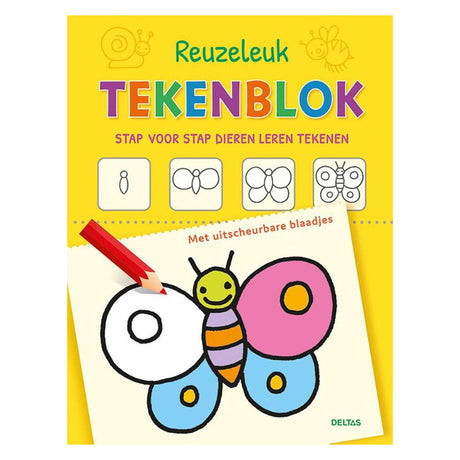 Świetny blok do rysowania Deltas, naucz się rysować zwierzęta krok po kroku