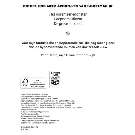 Fartman Delty rozwiązuje problem! książka dla dzieci Super-Fartnado