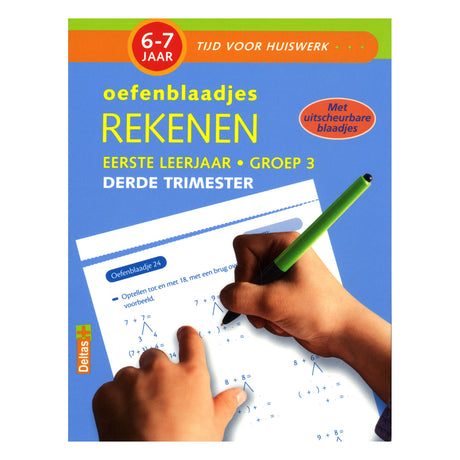Arkusze ćwiczeń arytmetycznych delty (6-7 lat) w trzecim trymestrze