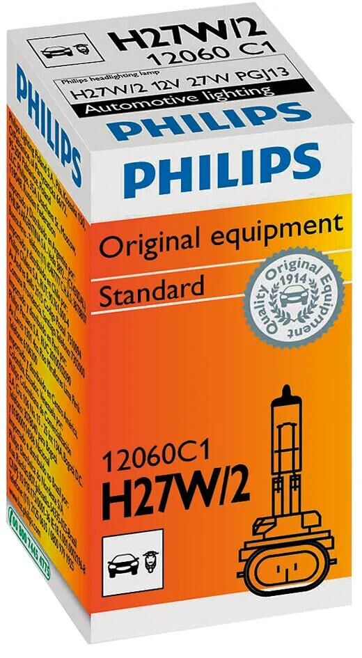 Żarówka halogenowa Philips hauptlampe h27 w2 12v 27 watów