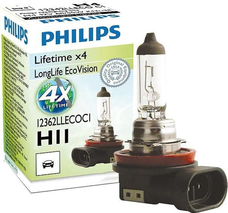 Philips hauptlampe longlife ecovision h11 dłuższe życie eco visio