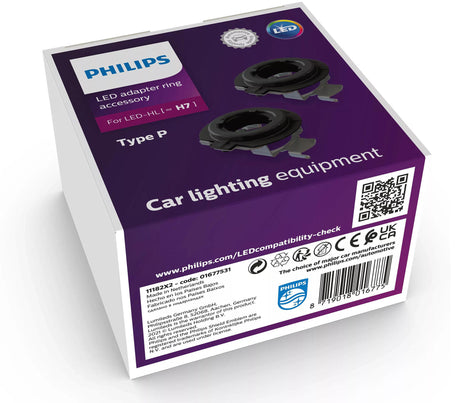Adapter Philips Ultinon Pro6000 pierścień adaptera LED h7 typ 11182x2
