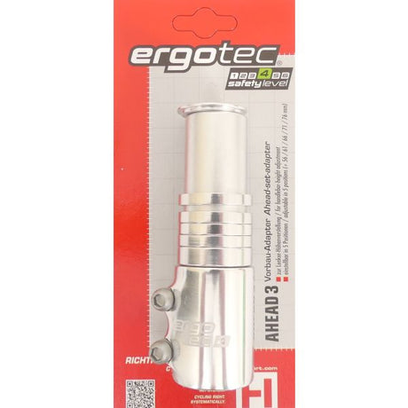 STEM Zakres zasobnika Ergotec przed 3 - 1-1 8 AL6061 T6 - Srebrny