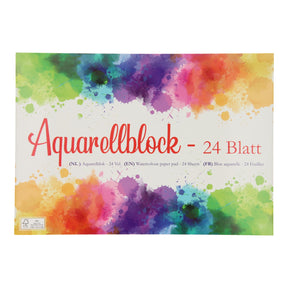Akwarela A4, 24 arkusze