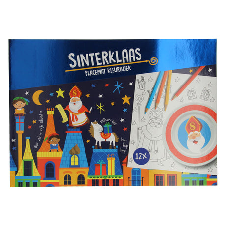 Kolorowanka Podkładki Wins Holland Sinterklaas, 12 szt.