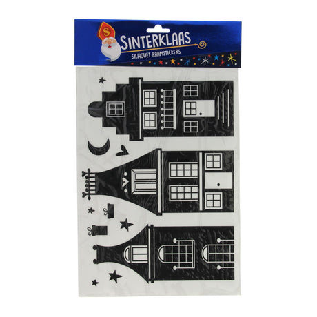 Wygrywa naklejki na okna z sylwetką Holandii Sinterklaas