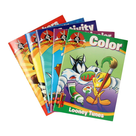 Książki specjalne Nederland BV Looney Tunes Colorbook Box z kolorowymi ołówkami