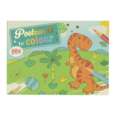Wygrywa pocztówki z Holandii kolorujące dinozaura