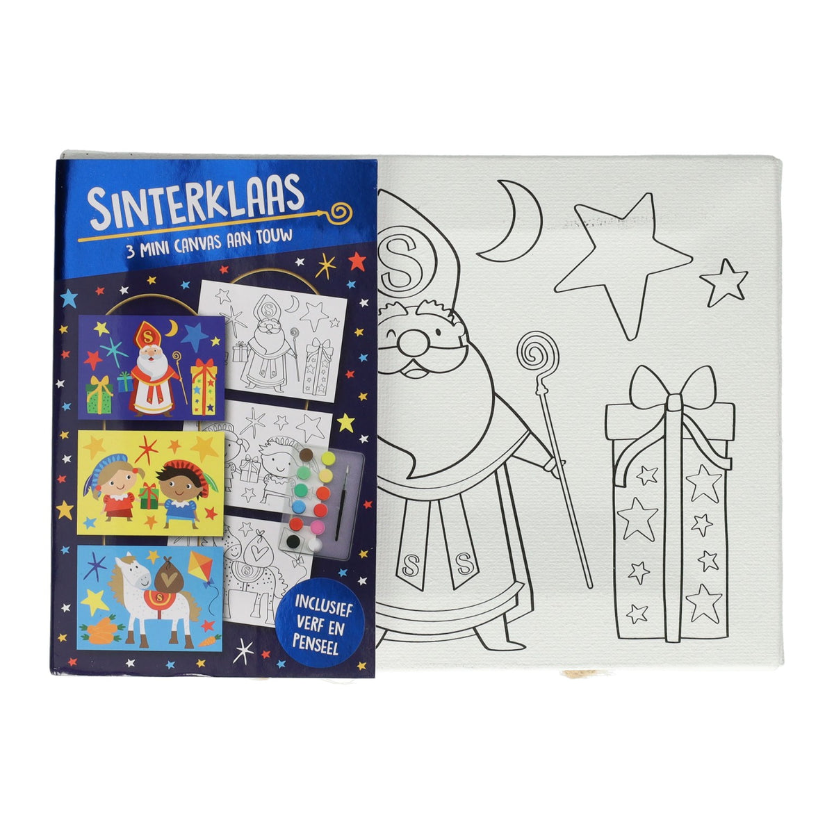 Zestaw farb Sinterklaas do kolażu na płótnie Holland, 3 szt.