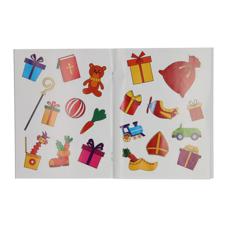 Specjalne książki Holandia, np. kolorowanka Sinterklaas z naklejkami