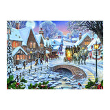 Puzzle wydawnictwa Rebo Zimowa wioska - 1000 elementów.