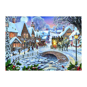 Puzzle wydawnictwa Rebo Zimowa wioska - 1000 elementów.