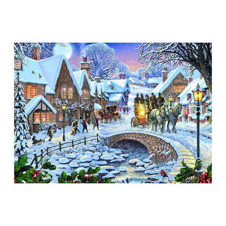 Puzzle wydawnictwa Rebo Zimowa wioska - 1000 elementów.
