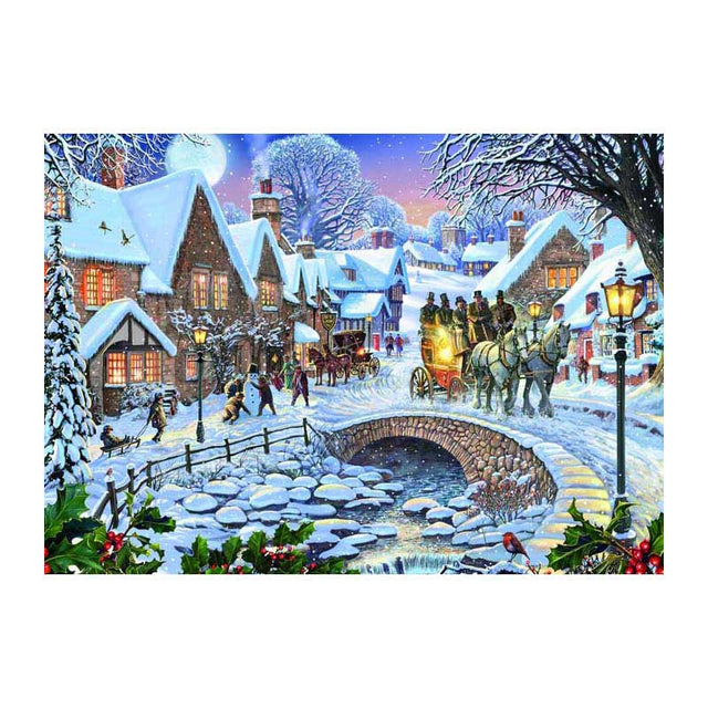 Puzzle wydawnictwa Rebo Zimowa wioska - 1000 elementów.