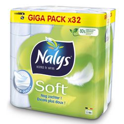 Papier toaletowy Nalys Soft Pack 32 rolki biały