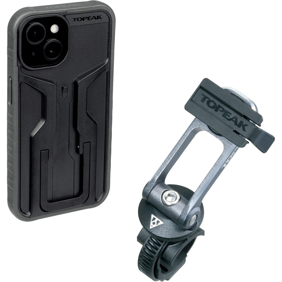 Topeak uchwyt na telefon Ridecase iPhone 15 plus mocowanie