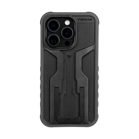Topeak uchwyt na telefon Ridecase iPhone 15 pro bez zestawu przyłączony.