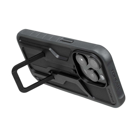 Topeak uchwyt na telefon Ridecase iPhone 15 pro bez zestawu przyłączony.