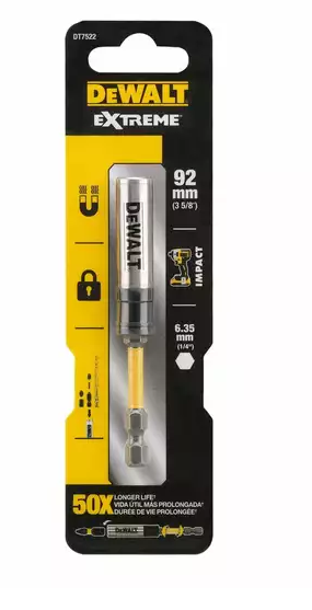 Dewalt akcesoria Flextorq uchwyt na końcówki wkrętakowe do końcówek wkrętakowych 25 mm | magnetyczny z prowadnicą śrubową - dt7522-qz