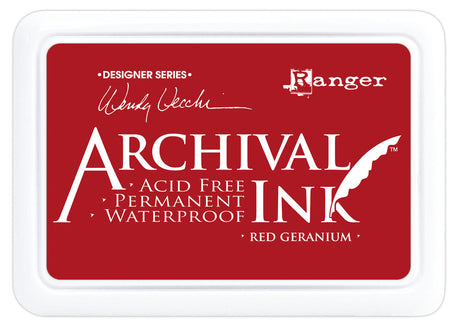 Ranger Ink Ranger • Archiwalny poduszeczka z tuszem czerwona geranium