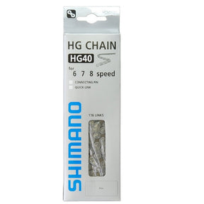 Naszyjnik Shimano HG40 6 7 8v 116 Schakels - Grey