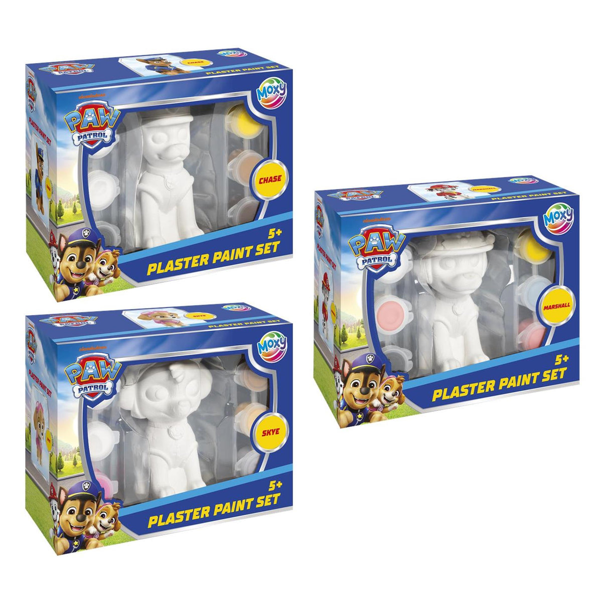 Odlew gipsowy i malowanie Moxy Paw Patrol