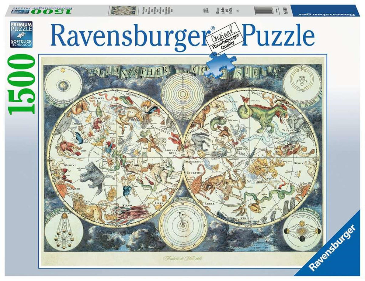 Puzzle Ravensburger ze zwierzętami na mapie świata