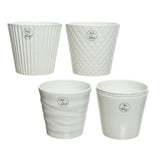 Bloempot keramiek 4 assorti | 4 stuks