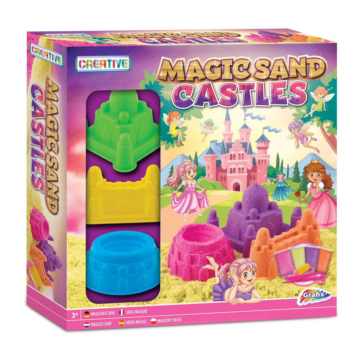 GRAFIX MAGICZNY Zamek Piaskowy Zestaw Księżniczki