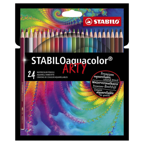 Piórnik Stabilo w kolorze aquacolor, zawierający 24 sztuki