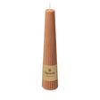 Spaas ribbed kaars obelisk 25 uur - beige | 6 stuks