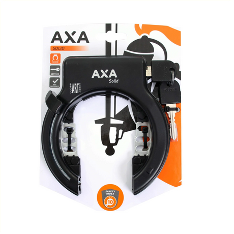 Solidne czarne mocowanie błotnika Axa Frame Lock (karta)