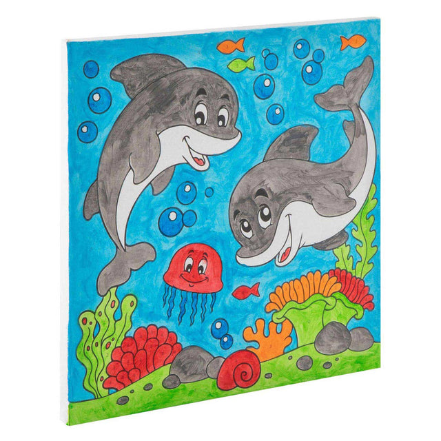 Malarstwo według liczby - delfiny