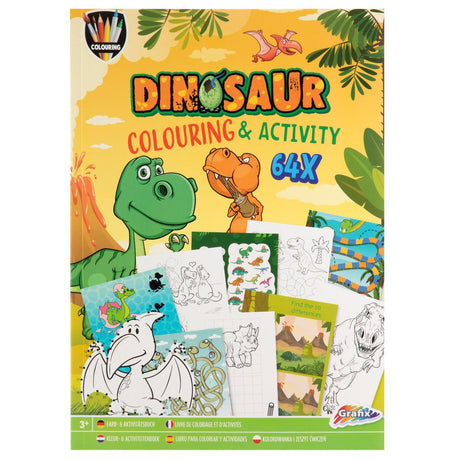 Kreatywna grupa rzemieślnicza Kolor i aktywność Książka Dino, 64Pag.